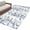 Grey, sea blue, variant on 2'x6' Rug Runners for Hallways Kitchen, Red Grey Botanical Non Slip Entryway Beside Floor Carpet Runner, Spring Floral Summer Farmhouse Washable Laundry Room Bedroom Throw Rugs Mat for Family Pet