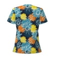 thumbnail image 4 of Naloa Sunflowers Print T-Shirts Short Sleeve V Neck Tees for Women Fashion Tops Trendy Lightweight Soft Casual Summer Outfits Clothes, 4 of 5