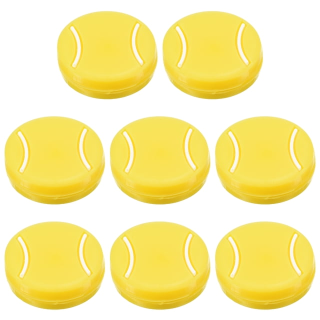 Unique Bargains Racket Vibration Dampener, Soft Silicone Racquet Racket String Absorber for Gift, Yellow 8 Pack