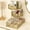 Gold, variant on 3-Tier Bathroom Countertop Organizer, No Assembly Cosmetic Storage Rack, Makeup Organizer for Skincare, Lipstick, Perfume and Toiletries, Vanity Counter Storage Shelf