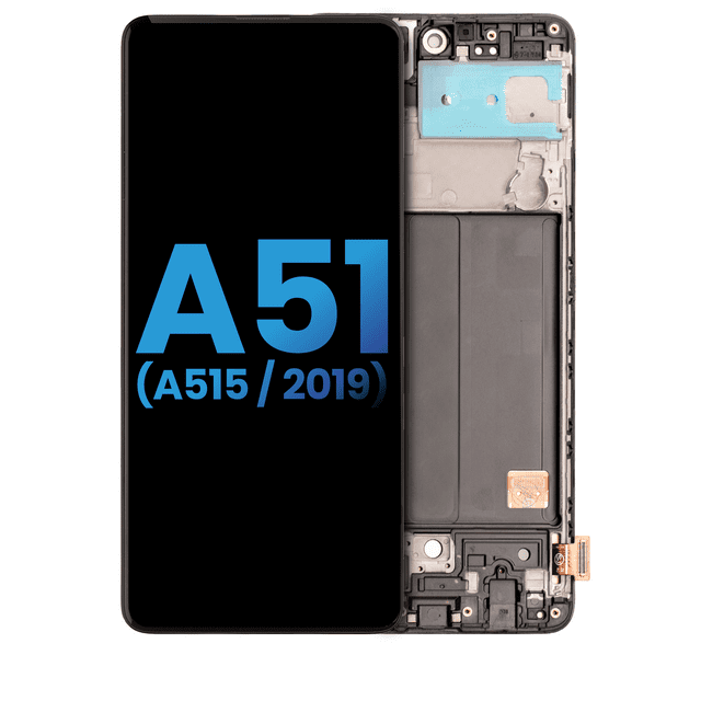 Replacement LCD Assembly With Frame Compatible For Samsung Galaxy A51 4G (A515 / 2019) ( No Fingerprint Scanner) (Aftermarket: Incell) (All Colors)