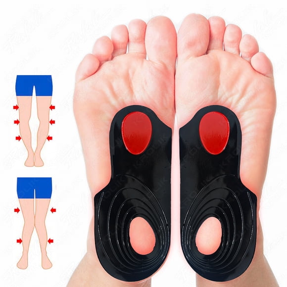 Semelles de Correction pour Pieds Plats O/x Semelles Orthopédiques Soutien de Voûte Plantaire Orthèses Coussinet Massage Semelles de Chaussures Soins des Pieds Chaussure Unisexe
