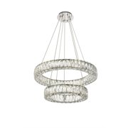 Monroe Integrated LED chip light Chrome Chandelier Clear Royal Cut Crystal