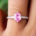 thumbnail image 4 of Lab Pink Sapphire Ring, 925 Sterling Pure Silver Ring, Charm Ring, Engagement Ring, Women Ring, Anniversary Ring, Personalized Gift Ring,,,, 4 of 4