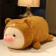 thumbnail image 1 of Lying Plush Piggy Toy Chubby Piggy Stuffed Doll Animal Teddy Bear Dinosaur Soft Plushie Pillow for Kids Comforting Birthday GiftBrown35cm Deng Xun unisex, 1 of 2