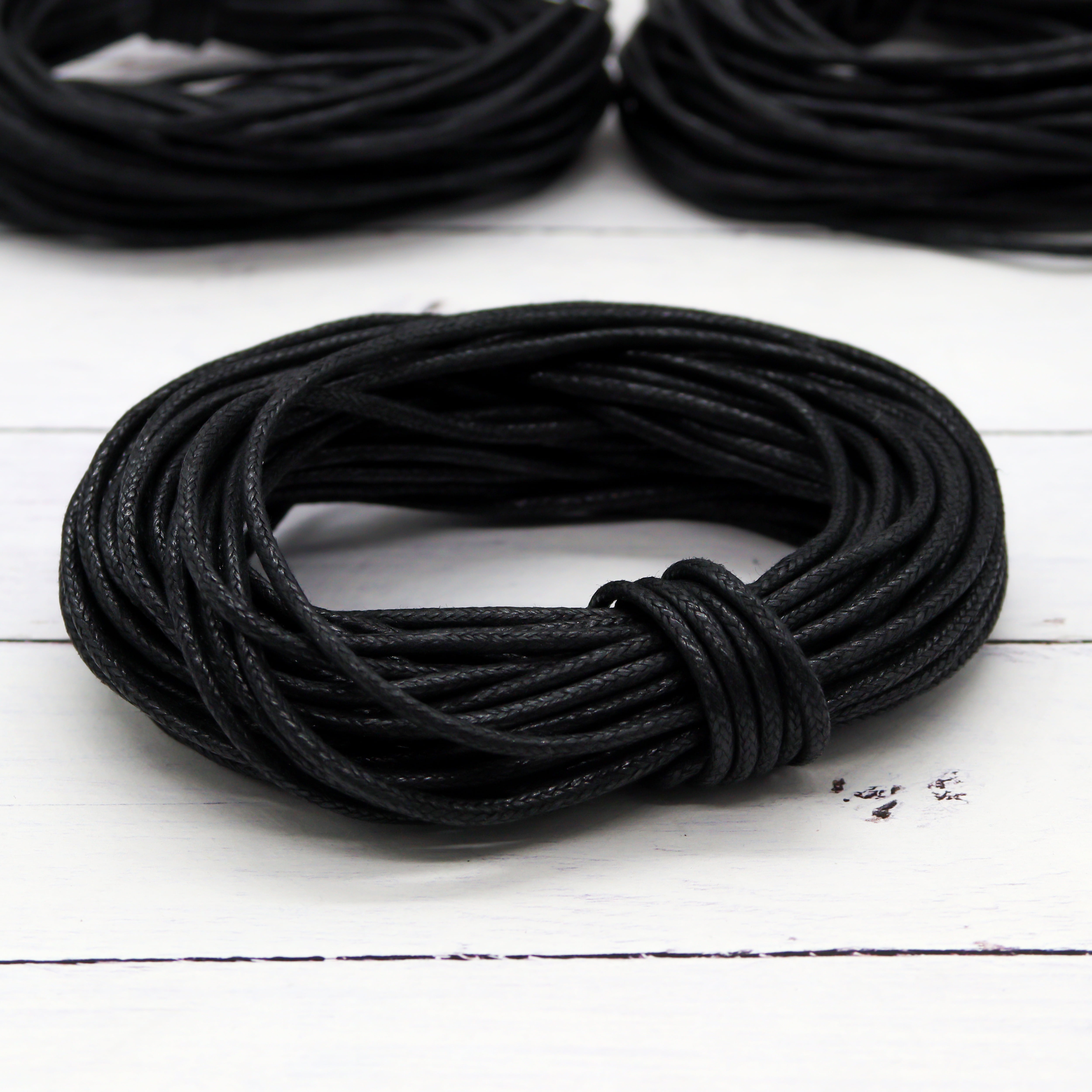 1 MM, 175 Yards Anezus Necklace Cord Necklace String for Jewelry Making Black Waxed Cotton Thread Beading Cord for Bracelet Necklace Jewelry Making Beading Crafting Supplies 
