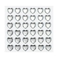 thumbnail image 1 of 144uds Corazón Imitación Diamante 10mm Autoadhesivo Gemas Pegatinas Joyas Pegatinas para San Valentín Maquillaje, Artes y Artesanías, Joyería Fabricación Transparente Blanco, 1 of 7