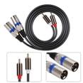 thumbnail image 1 of Cable de conexión de audio Bling Bling 1,5 m RCA macho XLR macho, 1 of 9
