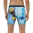 thumbnail image 4 of Cauagu Prague Ratter Dog in Bathtub Print Men's Boxer Briefs, Funny & Cute Underwear Elastic Waistband Briefs Ideal Gift for Men,1-Pack, 4 of 7
