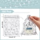 thumbnail image 3 of 100 bolsas de organza con forma de corazón para bodas, de 5 x 7 pulgadas, para regalo, color blanco, para joyería, con cordón transparente, para regalos de boda., 3 of 9