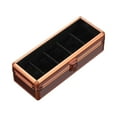 thumbnail image 2 of Bunblic Watch Storage Box, Watch Display Case, Transparent Display Window Travel Adjustable Dividers Watch Organizer Box Carry Case , 5 Slots, 2 of 8