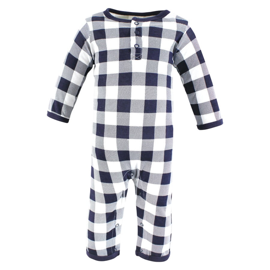 Hudson Baby Infant Boys Cotton Coveralls, Apple Orchard, 6-9 Months
