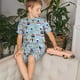 thumbnail image 4 of Fotbe Kawaii Sushi (2) Pijama Estampada de 2 Piezas para Niños – Ropa de Dormir de Manga Corta Cómoda para Niños y Niñas, Camiseta y Shorts de Algodón-Medium, 4 of 6