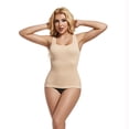 thumbnail image 4 of SWSMCLT Women's Tummy Control Shapewear Tank Tops Casual Pull On Slimming Body Shaper Trainer Light Body Shaper Basic Nude 4, 4 of 5