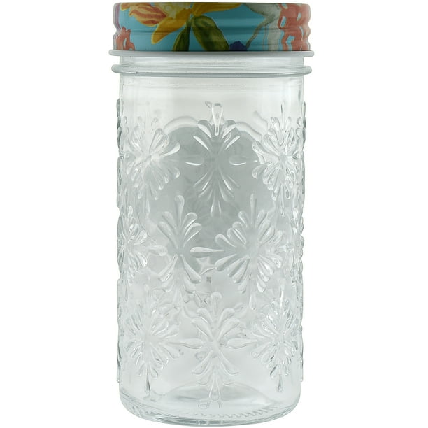 The Pioneer Woman Clear Glass Spice Jar, 4.75 oz - Walmart ...