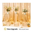 thumbnail image 5 of Tall Acrylic Vase Wedding Centerpieces Clear Flower Stand Column Geometric Floral Vase Elegant Display Holder for Birthday Party Wedding Table Decorations, 5 of 7