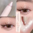 thumbnail image 3 of Delineador de ojos blanco, sombra de ojos brillante con purpurina, lápiz delineador de ojos en 15 colores, marrón mate, rosa, nacarado, maquillaje para ojos, iluminador, gusano de seda, 3 of 5