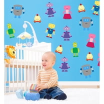 Wallhogs Cute Robots Wall Decal