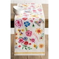 thumbnail image 3 of Maison d' Hermine Happy Florals - Sweety 100% Cotton Table Runner for Party | Dinner | Holidays | Kitchen | Spring/Summer [Single Layer (14.5 Inch by 108 Inch)], 3 of 5