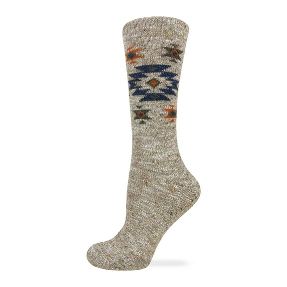 Wise Blend Ladies Merino Wool Blend Aztec Starburst Crew Socks 1 Pair