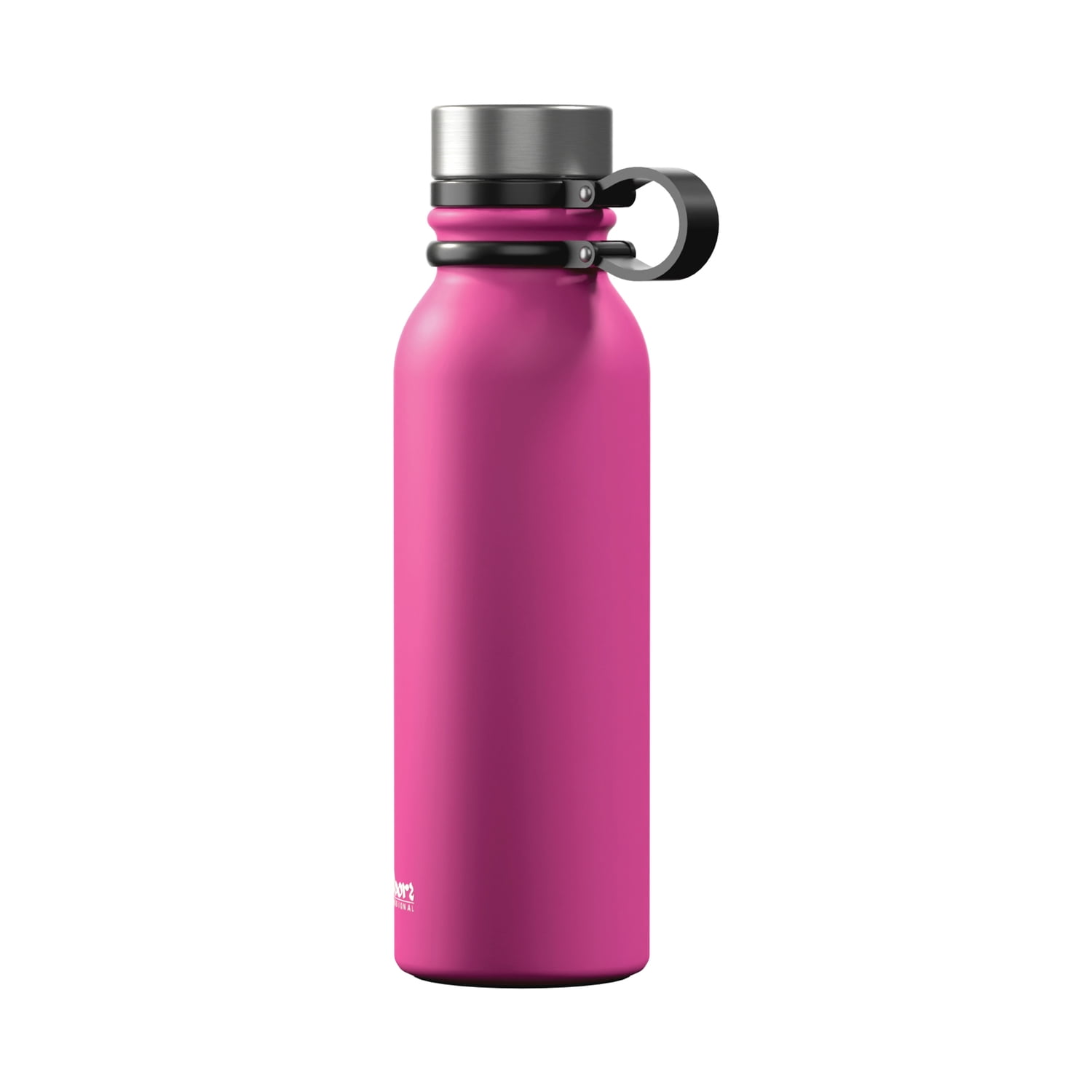 Outdoors Professional 20-Oz. Stainless Steel Double-Walled Vacuum-Insulated Travel Bottle with Leakproof Screw Cap (Pink), OUTD9270