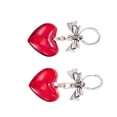 thumbnail image 5 of Gothic Inspired Heart And Bowknot Earrings Alloy Jewelry Elegant Design Accessories For Parties Dates Everyday Use, 5 of 8