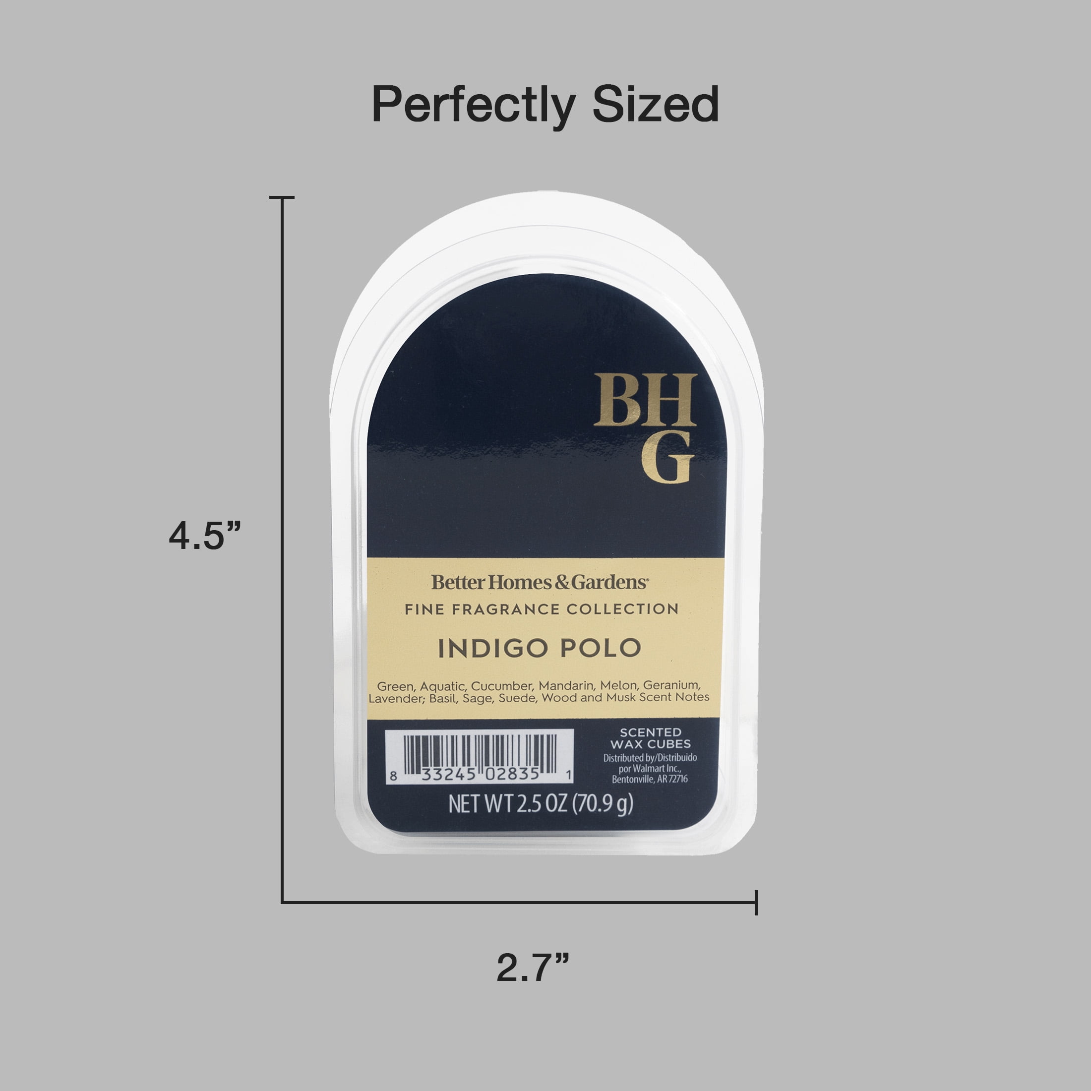 Better Homes & Gardens Fine Fragrance Collection, Indigo Polo Scented Wax Melts, 2.5oz
