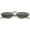 Matte Smoke / Smoke, variant on Geometric Rectangle Sunglasses Raised Nose Bridge Neutral Colored Lens 52mm (White / Smoke)