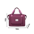 thumbnail image 3 of Multifunctional Travel Bag, Duffle Bag, Expandable Gym Bag, Large Capacity, Dual-purpose Backpack, for Sports, Weekend Travel, and Business Trips, Purple-red, by FAJHHA, 3 of 7