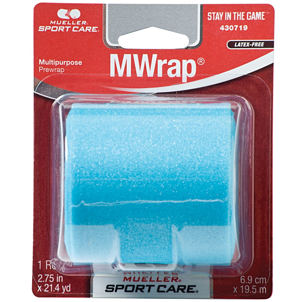 Mueller MWrap Foam Pre-Taping Sports Fitness Underwrap Skin Tape Protection Aqua