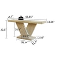 thumbnail image 5 of GZXS Modern Farmhouse Console Table with Sculptural X-Leg Design, 66" Long Narrow Entryway Sofa Table for Hallway, Living Room, Walnut Finish, 5 of 7