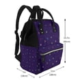 thumbnail image 2 of Balery Mathematical Symbols Mummy Backpack - Waterproof Twill Canvas, Large Capacity Diaper Bag with Multiple Pockets and Adjustable Straps, 2 of 6