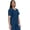 Caribbean, variant on Scrub Top For Women Strecth Side Knit Panel Nurse Uniform 6 Pockets Uniform For Home Attedant