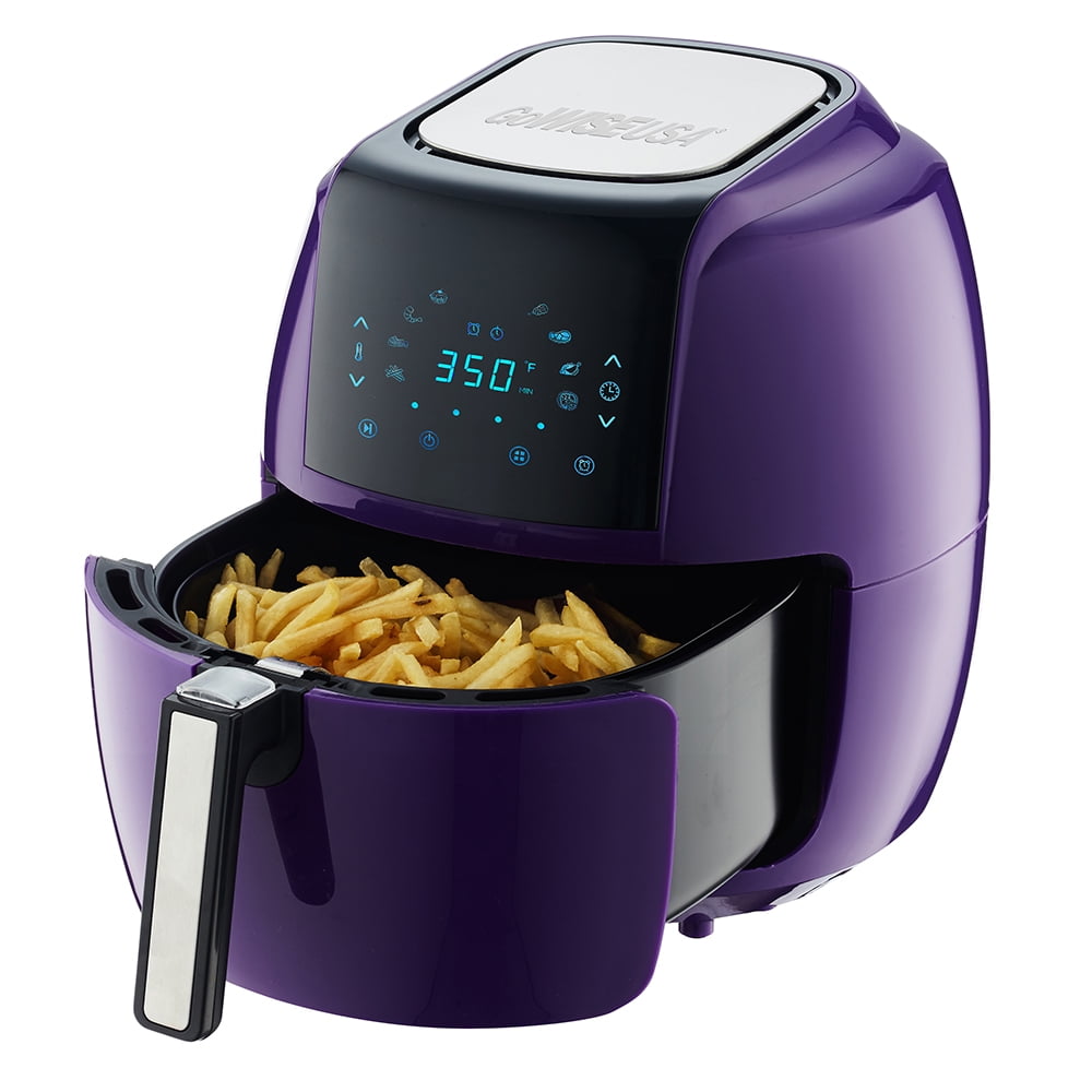 GoWISE USA 5.8 Quarts 8 in 1 Air Fryer XL with 6 Pieces Accessories 50 Recipes for your Air Fryer Book Plum Walmart