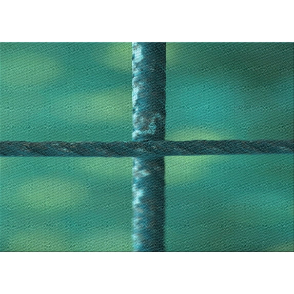 Ahgly Company Machine Washable Indoor Rectangle Transitional Medium Teal Green Area Rugs, 2' x 5'