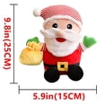 thumbnail image 3 of Almohada de muñeco de nieve con muñeco de nieve de Papá Noel de peluche, 3 of 5