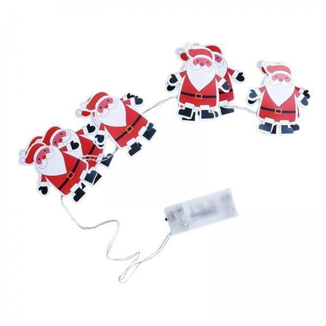 3x Luz Navideña, Lámpara Navideña, Adorno Colgante en La Pared, Luz Nocturna, Lámpara LED Bonita, Luz LED de Papá Noel para Celebraciones de Bodas en 3 piezas