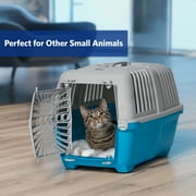 MidWest Homes for Pets 19 inch Spree Travel Pet Carrier for Dog or Cat with Plastic Door, Blue