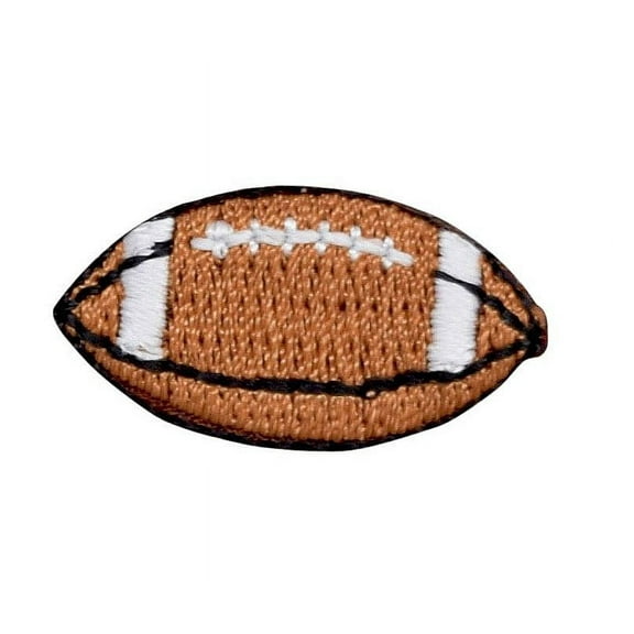 Small Football - Iron on Applique/Embroidered Patch