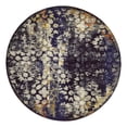 thumbnail image 3 of Unique Loom Vita Collection Area Rug - Pollock (8' Round Navy Blue/Blue), 3 of 7
