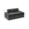 thumbnail image 3 of Meridian Furniture Melody Grey Velvet Loveseat, 3 of 12