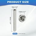 thumbnail image 2 of Uxcell Hex Socket Grub Screw Flat Point Grub Bolt Stainless Steel Head Socket Set Screws for Door Handle Light Fixture Repair M5x40mm, 2 of 7