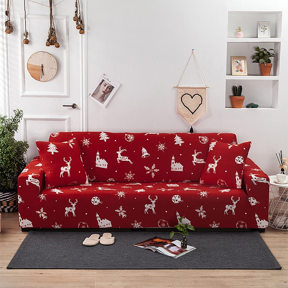 Details about 1/2/3/4 Seater Printed Sofa Cover Spandex Stretch Sofa