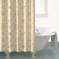 thumbnail image 4 of Beige Sun Moon Planet Star Pattern Shower Curtain 72"x72" ,Bathroom Decorative Shower Curtains Set with 12 Hooks,Modern Waterproof Washable Shower Curtain, 4 of 6