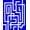 Blue, Pattern 3, variant on ODIKA 5'x7' Machine Washable Non-Slip Area Rug, Interlocking Maze Motif Contemporary Labyrinth Art High Traffic Rug, Blue, 495719