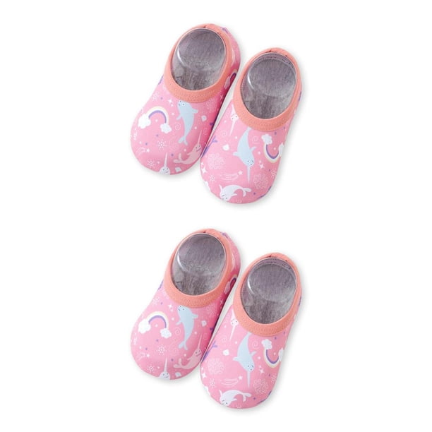 Eigraketly 1 par de zapatillas de agua para niños, suela de silicona antideslizante, adorables zapatos de natación, botas de playa para interiores y Type2 NO2 Eigraketly CBP227617