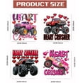 thumbnail image 2 of 4Pcs Vintage Monster Truck Heat Transfer Stickers Heart Crusher Iron on Transfers Iron on Patches Stickers Washable Sticker Paper for Clothing T-Shirt Jeans Backpacks DIY Applique Colorful DIY, 2 of 7