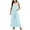Light Blue, variant on Virmaxy Women Overalls Jumpsuit Cold Shoulder Jumpsuit Solid Button Suspender Jumpsuits Wide Pocket Leg Pant Cotton Linen Overalls For Women Loose Fit Black XS