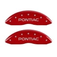 thumbnail image 2 of MGP 4 Caliper Covers Engraved Front & Rear Pontiac Red finish silver ch Fits select: 2004-2005 PONTIAC BONNEVILLE GXP, 2 of 6