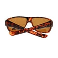 thumbnail image 4 of SA106 Polarized Antiglare Mens Oversize Rectangular Warp Sunglasses Tortoise, 4 of 4